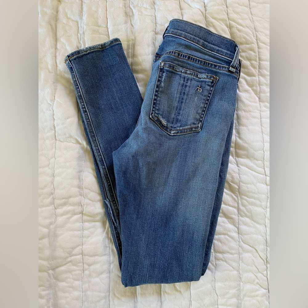 Rag & Bone Skinny Jeans, Size 27, Distressed